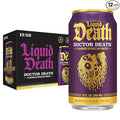 Liquid Death, Doctor Death, Soda-Flavored Sparkling Water, 12-Pack (12oz Cans), Low Sugar, Huge Flavor & No Artificial Sweeteners