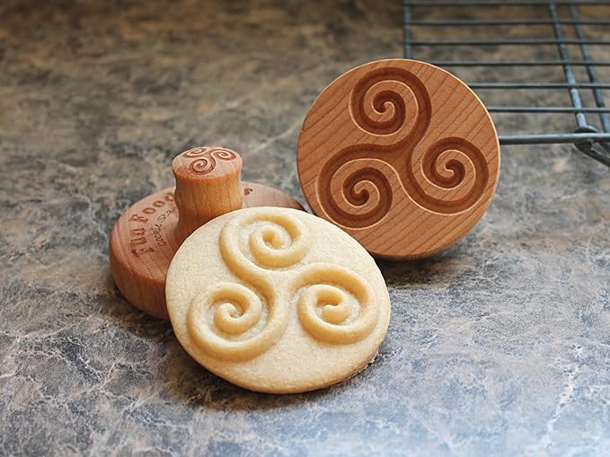 Wood Cookie Stamp, 2.5 Inch (Triskelion CS-119)