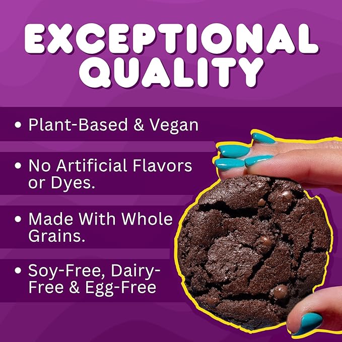 Whoa Dough Ready to Bake Cookie Dough Brownie Batter – Certified Non-GMO, Kosher, Gluten Free – Plant-Based Snack Dough Made with Real Ingredients – 24 Pack