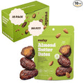 Realsy Almond Butter Filled Medjool Dates, Organic Dates with No Sugar Added, Gluten-Free, Vegan, Good Source of Fiber, Low Glycemic Index, All Natural Healthy Snack, (10 Pack)