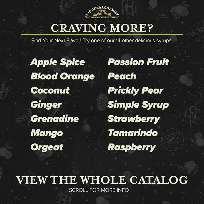 Liquid Alchemist Orgeat Syrup for Cocktails - Real Ingredients Make Our Almond Syrup the Perfect Mai Tai Mix - Non-GMO, Gluten Free & Vegan (12 oz)