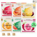 Waterdrop Hydration Cubes With Vitamin C, B Vitamins and Electrolytes, 6 Flavor Electrolyte Variety Pack, Flavored Water Enhancer Cubes for Still & Sparkling Water, Low Calorie, Sugar Free, 72 Count