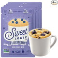 Sweet Logic Keto Dessert Mug Cake Mixes - Blueberry Muffin - Low Sugar - Gluten-Free - Low Carb - Diabetic-Friendly Sweets - Natural Ingredients - High Protein - Delicious Keto Treats (4 Pack)