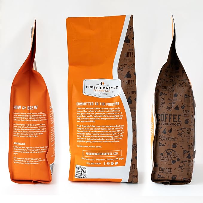 Fresh Roasted Coffee, FRC Dark Roast Blend, 2 lb (32 oz), Kosher, Ground
