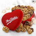 Mrs. Fields 48 Nibblers Bite-Sized Cookies Signature Heart Tin - Assorted with 48 Nibblers Cookies in our 5 Classic Cookie Flavors
