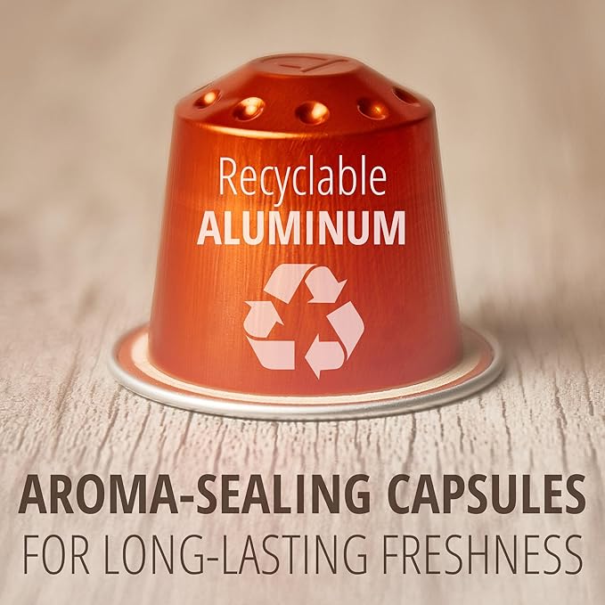 Late Nite Lemur 120ct for Nespresso Original Machine Compatible Pods I Intensity 12 I Aluminum Coffee Capsules I Like Palermo Kazaar Espresso I 100% Arabica Beans with High Intensity