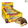 FITCRUNCH Snack Size Protein Bars, 6-Layer Baked Bar, 3g of Sugar, Gluten Free & Soft Cake Core (9 Bars, Chocolate Peanut Butter)