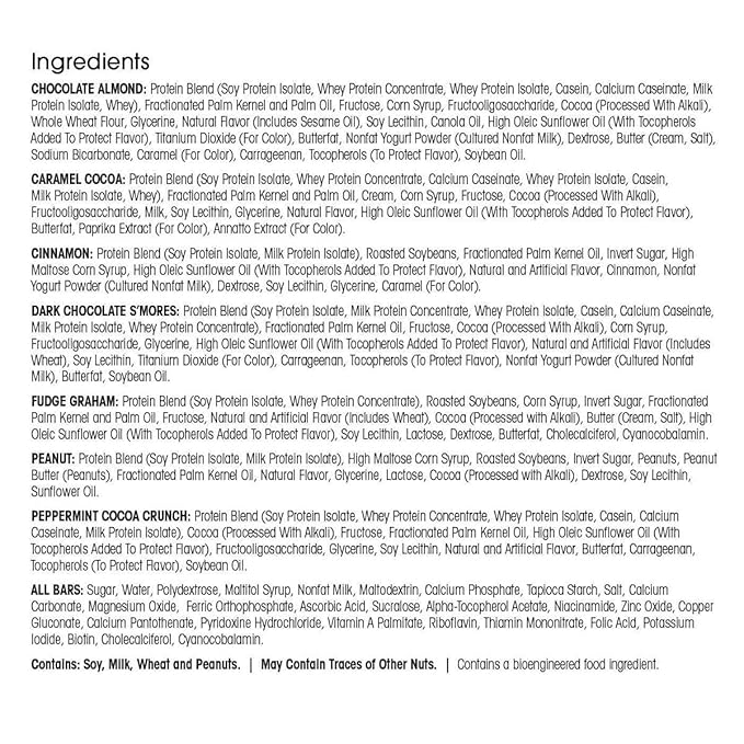 WonderSlim Meal Replacement Protein Bar, Variety Pack, 15g Protein, 20 Vitamins & Minerals (7ct)