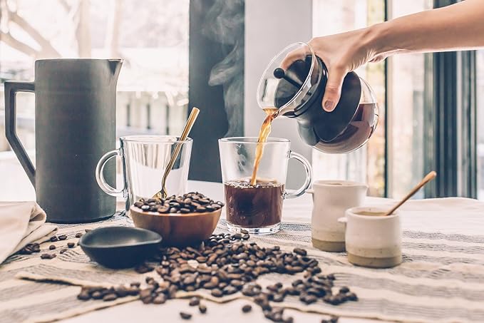 BALCI - Stainless Steel Coffee Scoop Set (2&2 Tablespoon, 30ml and 30ml) Exact Measuring Spoons for Coffee, Tea, Sugar, Flour and More! - Gold …