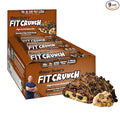 FITCRUNCH Snack Size Protein Bars, 6-Layer Baked Bar, 3g of Sugar, Gluten Free & Soft Cake Core (9 Bars, Chocolate Chip Cookie Dough)