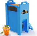 PYY Insulated Beverage Dispenser 5 Gallon, Hot and Cold Drink Water Coffee Carrier with Spigot Handle and Stand, Commercial Thermal Container for Chocolate Cocoa Iced Juice Tea Milk Restaurant Party