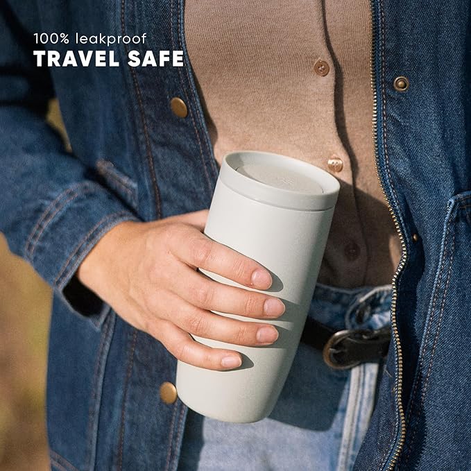 Simple Modern 4th of July Signature Voyager | 16oz Travel Coffee Mug Tumbler with 360° Lid | Gifts for Women Men | Ceramic-Lined Insulated Stainless Steel Cold Brew Iced Coffee Cup | Stars Navy