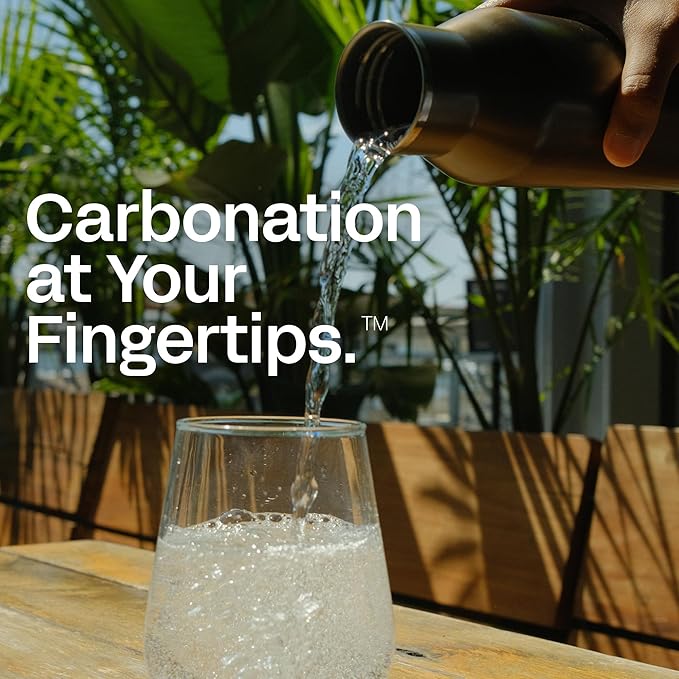 Portable Soda Maker for Hydro Flask Standard Mouth - Sparkling Water Maker | On-Bottle Carbonator | Refillable CO2 Capsules