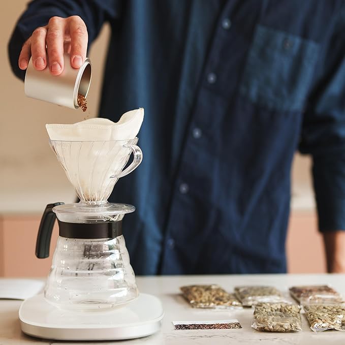 Coffee Roasting Kit by OurHands - Learn to Roast Green Coffee at Home with Your Oven - Includes 6 Varieties of Unroasted Coffee, Detailed Instructions and Coffee Roasting Tools