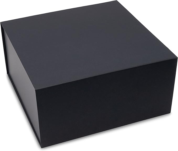 Prime Line Packaging Christmas Gift Boxes, Holiday Gift Boxes with Lids for Presents, Large Black Gift Box for Small Business Wrap, Weddings, Birthdays, Events, Bulk, 12x12x6, 15 Pack