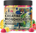 Creatine Monohydrate Gummies (5g) – Pre-Workout Energy & Muscle Growth Support for Men & Women | Pineapple Watermelon Electrolyte Gummies (135 Count)