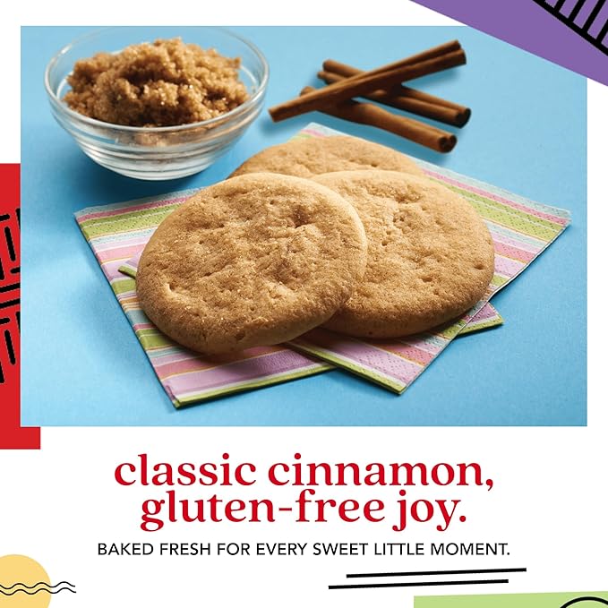 David's Cookies Gluten-Free Snickerdoodle Cookies 9-pack - Gourmet Cookies with No Added Preservatives - Fresh Bakery Dessert - Toddler and Kids Snacks for School