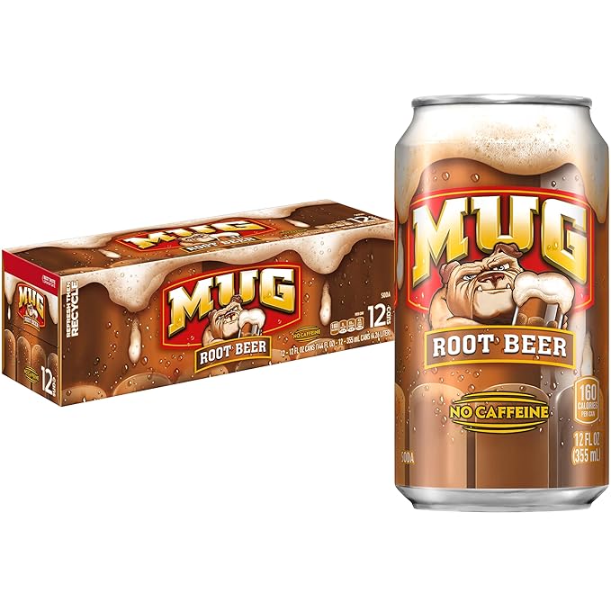 Mug Root Beer, 12 Fl Oz Cans (Pack of 12)