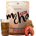 10 IN 1 Mushroom Mocha Coffee Blend, Sugar Free, Coconut, Cocoa Powder with Lion’s Mane, Chaga, Reishi, Cordyceps | Supports Focus, Immunity & Gut Health| Vegan, Gluten-Free, Non-GMO | 6.35Oz
