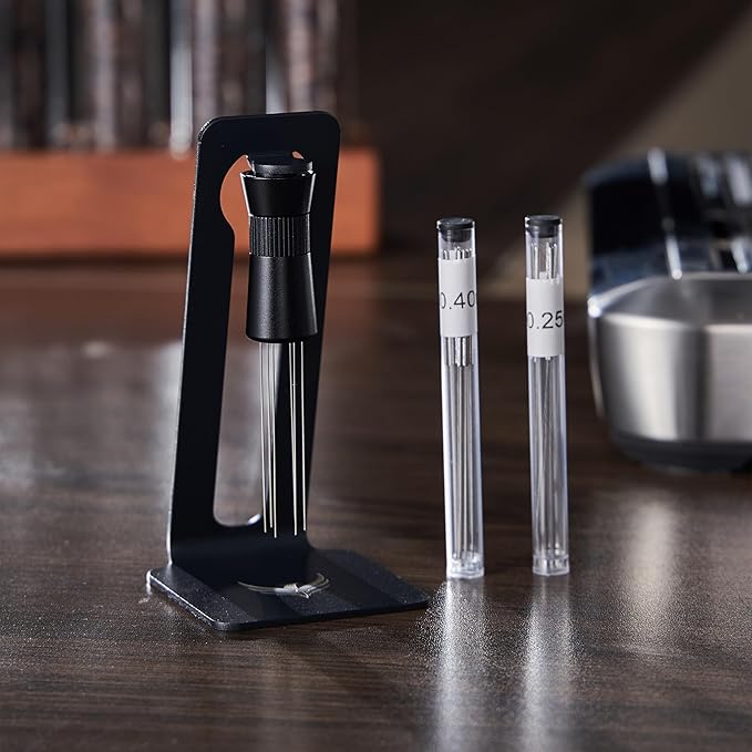 Gaggia Espresso Machine Accessories Kit: 58mm Bottomless Portafilter, Wooden 30lb Tamper, Distribution Tool, WDT Stirrer, Dosing Funnel & Puck Screen - Perfect for Gaggia Classic Models