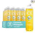 Sparkling Ice, Coconut Pineapple Sparkling Water, Zero Sugar Flavored Water, with Vitamins and Antioxidants, Low Calorie Beverage, 17 fl oz Bottles (Pack of 12)
