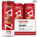 ZOA Zero Sugar Energy Drinks, Dwanta's Holiday Punch - Sugar Free with Electrolytes, Healthy Vitamin C, Amino Acids, Essential B-Vitamins, and Caffeine from Green Tea - 12 Fl Oz (12-Pack)