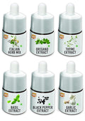 Spice Drop Pack Of 6 Herbs Extracts - 100% Natural - For Cooking, Baking, Sauce, Dips - Each 0.17oz (180 drops) | Holiday Gift Pack | Authentic Flavor | Vegan | Keto & Paleo Friendly | Non-GMO