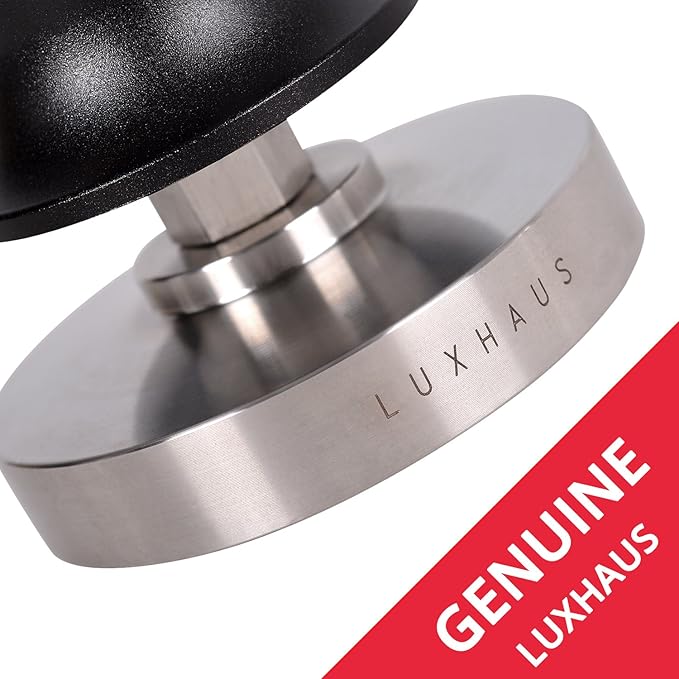 LuxHaus Espresso Tamper - 51mm Calibrated Coffee Tamper for Espresso Machine with Spring Loaded 100% Flat Stainless Steel Base