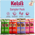 Kelsi's Brownie Batter Bites Variety Pack 8 Count, Dairy Free / Gluten Free Dessert / Soy Free Chocolate / Paleo Candy Alternative for Adults & Kids - Healthy Dessert Snack - Whole Food Ingredients, Zero Refined Sugar. 2 x Salty Peanut Caramel, 2 x Ric...