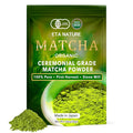 ETANATURE Premium Ceremonial Grade Matcha Powder - Matcha Green Tea Powder for Metabolism, Brain and Sleep - JAS Certified Matcha Grade from Japan Kagoshima Farms 30 Servings - Ceremonial Tea 30g