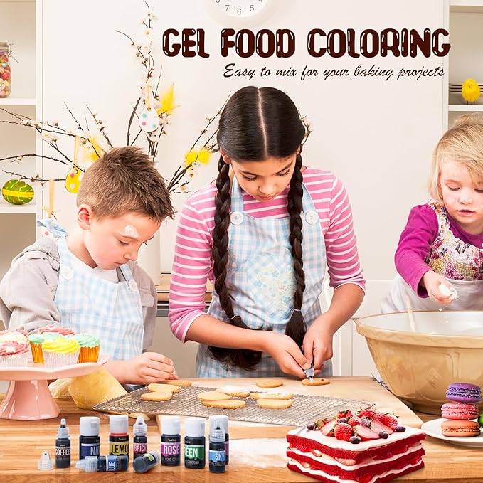 Food Coloring Gel - Vibrant Color Gel Food Coloring for Cake Decorating, Baking, Easter Egg, Icing - Tasteless Food Color Dye for Fondant, Cooking, Slime, Airbrush (Navy, 5.3oz)