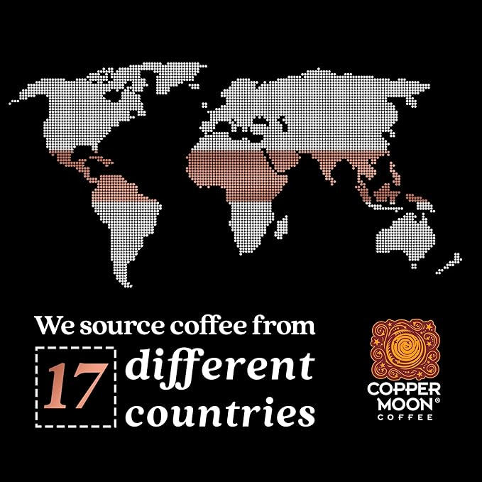 Copper Moon Coffee Swiss Water Decaf Flavored Variety Pack, 60 Count