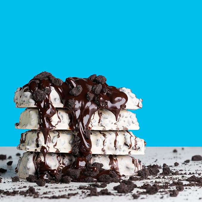 FITCRUNCH Full Size Protein Bars, 6-Layer Baked Bar, 8g of Sugar, Gluten Free & Soft Cake Core (12 Bars, Milk and Cookies)