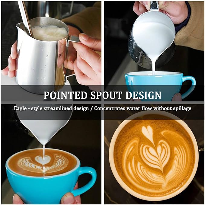 Milk Frothing Pitcher 900ml/30oz Steaming Pitchers Stainless Steel Milk/Coffee/Cappuccino/Latte Art Barista Steam Pitchers Milk Jug Cup For Coffee Lover
