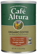 Cafe Altura Ground Organic Coffee, Fair Trade Classic Roast, 12 oz Can