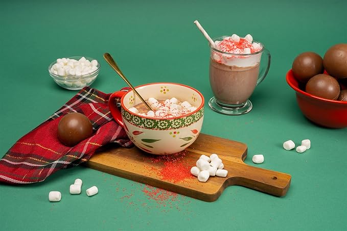36 Pack Assorted Frankford Hot Chocolate Bombs - 18 Original Flavor, 6 Peppermint, 6 Double Chocolate, and 6 Salted Caramel Belgian Chocolate Hot Cocoa Melting Balls