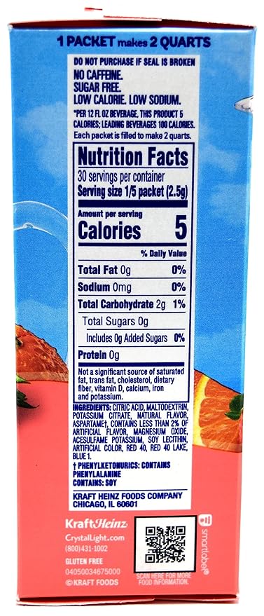Crystal Light Strawberry Orange Banana Drink Mix, 12-Quart 2.4-Ounce Box (Pack of 9)