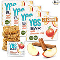 The YES Bar – Apple Cinnamon Crisp – Plant Based Protein, Decadent Snack Bar – Vegan, Paleo, Gluten Free, Dairy Free, Low Sugar, Healthy Snack, Breakfast, Low Carb, Keto Friendly (24 Count)