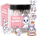 60 Positive Bunny Cards Jar, Emotional Support Bunny Gifts for Women - Daily Affirmation Cards for Women, Positive Affirmations Teen Girl Gifts Trendy Stuff, Gift for Coworkers