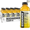 BODYARMOR Flash I.V. Electrolyte Beverage, Tropical Punch, Hydration Drink with Coconut Water For Rapid Rehydration, Post Workout Recovery, 20 Fl Oz (Pack of 12)