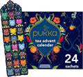 Pukka 2024 Advent Calendar Organic Tea Sampler, Selection of 24 Delightful Black & Green Tea Infusions, Christmas Gift for Tea Lovers, 100% Organic