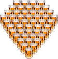 Meanplan 1.7oz Mini Shot Glasses Set Tasting Glasses Heavy Base Clear Shot cup Cute Cordial Mini Wine cups for Serving Whiskey, Wine, Juice(48 Pcs)