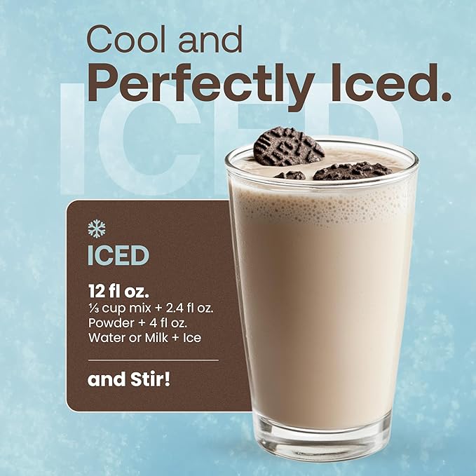 Dr. Smoothie Café Essentials Cookies & Cream – No Artificial Colors, Flavors, or Sweeteners – Shelf Stable – Caffeine-Free – Great for Hot, Iced, & Frozen Frappes (3.5 lb Bag, 23 Servings)