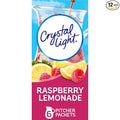 Crystal Light Raspberry Lemonade Artificially Flavored Powdered Drink Mix, 72 ct Pack, 12 Canisters of 6 Pitcher Packets