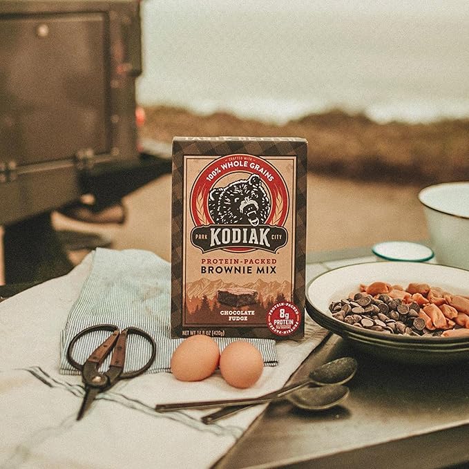 Kodiak Brownie Baking Mix, Chocolate Fudge, High Protein,100% Whole Grains, (Pack of 1)
