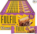 FULFIL Protein Snack Bars, Chocolate Peanut Caramel Flavored, Gluten Free with 15g Protein, Pantry Staples, 12 Count