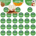 30-count K-Cup portion packs for Keurig K-Cup Brewers Variety with Green Mountain Flavors Caramel Vanilla Cream, Hazelnut, and Brown Sugar Crumble Packaged by Brightest Place