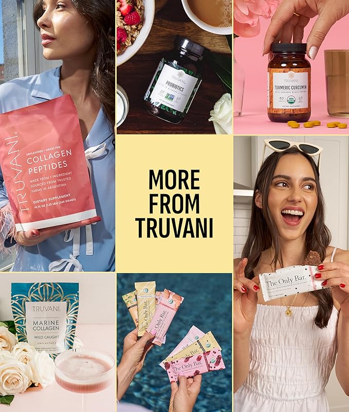 Truvani Vegan Pea Protein Powder | Banana Cinnamon | 20g Organic Plant Based Protein | 1 Serving | Keto | Gluten & Dairy Free | Low Carb | No Added Sugar