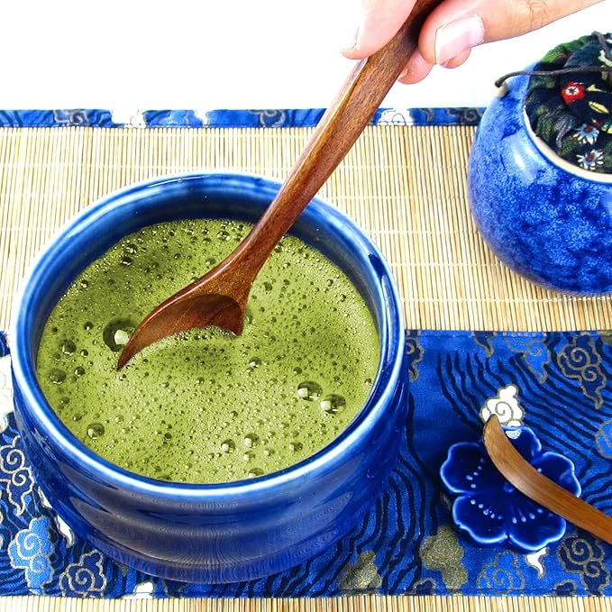 Artcome 12Pcs Japanese Matcha Tea Set - Bowl, Bamboo Whisk, Holder, Brush and Screen - Handmade Ceremony Kit for Traditional Tea Ceremony
