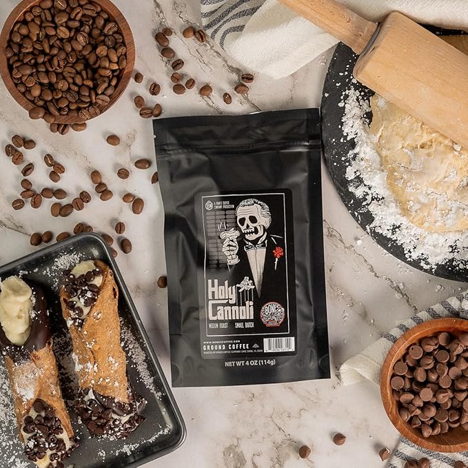 Bones Coffee Company Favorite Flavors Sample Pack Box Set with Specialty Coffee Mug, 5 Assorted Single-Origin Low Acid Medium Roast Arabica Beans Flavored Coffee Gifts, 4 oz Pack of 5 Whole Bean